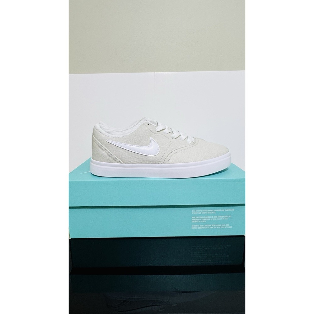 Nike SB Check Canvas Light Bone‎ White 905373-002 Size 4Y / Women's 5.5 Skate - Picture 3 of 8